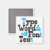 Leuk Type ontwerp Magneet (Voorkant / Achterkant)