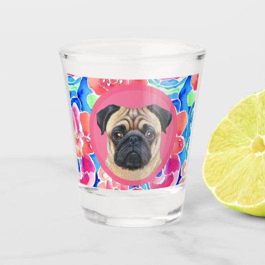 Leuk Uniek Uw Huisdier Hond Puppy Custom Foto Shot Glas (Voorkant)