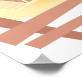 Leuk varken op Boerderij met schuur en hek Poster (Hoek)