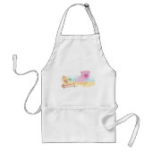 Leuk varken op Boerderij met schuur en hek Standaard Schort (Voorkant)