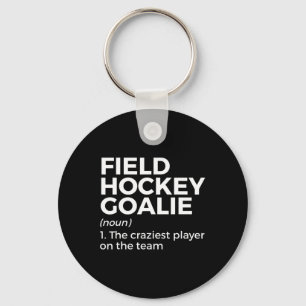 Leuk veld Hockey Goalie Definitie Mannen Vrouwen Sleutelhanger