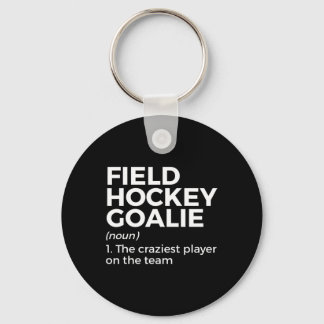 Leuk veld Hockey Goalie Definitie Mannen Vrouwen Sleutelhanger
