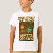 Leuk Vintage Kerst Kinder T-shirt (Voorkant)