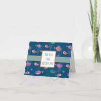 Leuk Vis Patroon Leuk Blauw Inspirivity Notecard