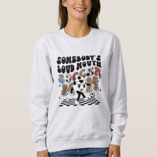 Leuk Voetbal Moeder Custom Voetbal Sweatshirt