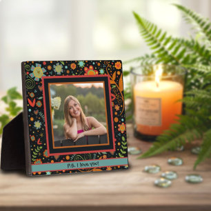 Leuk Volk Bloemen Schattige Foto Gepersonaliseerd  Fotoplaat