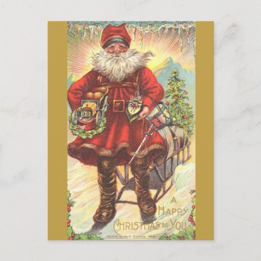Leuk, vreemd, wild, oud, anders, Santa Afbeelding Feestdagenkaart (Voorkant)