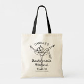 Leuk vrijgezellenweekend tote bag (Achterkant)