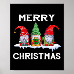 Leuk Vrolijk Kerstfeest Familie Matching Kerstmis  Poster