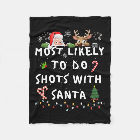 Leuk Waarschijnlijk Grappig Verhaal Kerstpyjama F Fleece Deken (Voorkant)