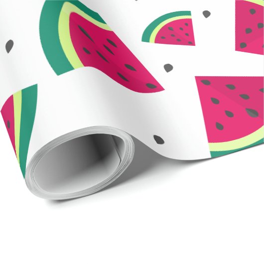 Leuk Watermeloen 1e Verjaardagsfeest Cadeaupapier (Rol Hoek)