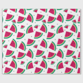 Leuk Watermeloen 1e Verjaardagsfeest Cadeaupapier (Vlak)