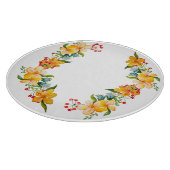 Leuk waterverf bloemontwerp snijplank (Hoek)