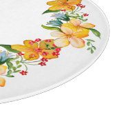 Leuk waterverf bloemontwerp snijplank (Hoek)