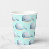 Leuk Waterverf walvispatroon Papieren Bekers (Links)