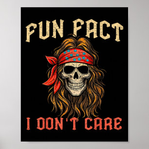 Leuk weetje dat het me niet kan schelen Grappig Sk Poster
