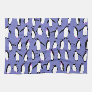 Leuk winter pinguïn patroon theedoek