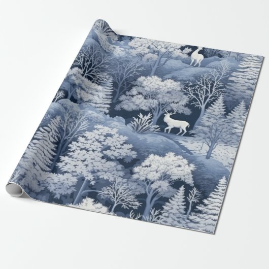 Leuk Winter Wonderland Cadeaupapier (Uitgerold)