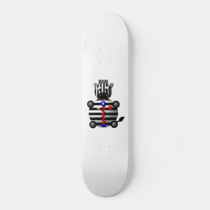 Leuk Zebra met Ritssluiting Skateboard