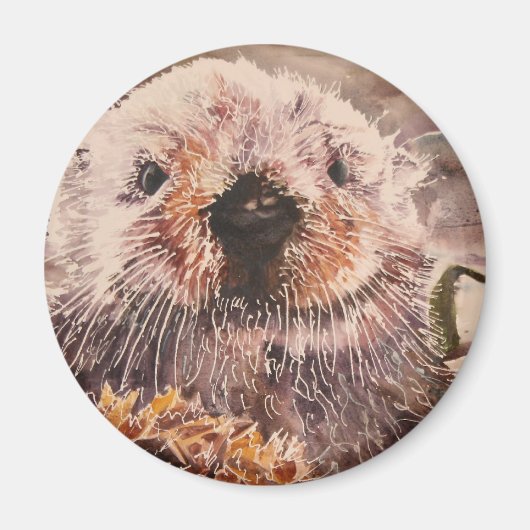Leuk Zee Otter Koelkast Magnet Gift Magneet (Voorkant)