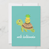 Leuk Zee Schildpad Kerst Feestdagenkaart (Voorkant)