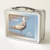 Leuk zeemeeuw strand (Achterkant)