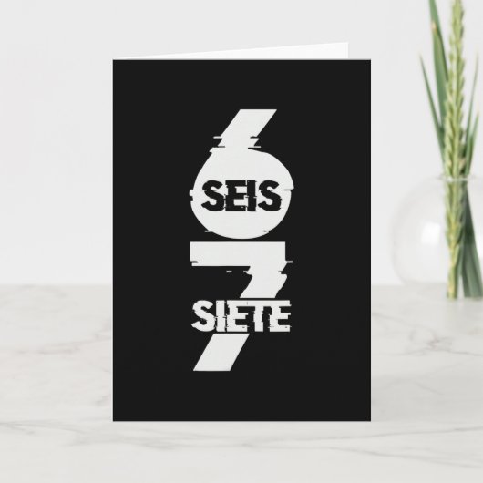 Leuk Zes Zeven In het Spaans Seis Siete 67 Brainro Kaart (Voorkant)