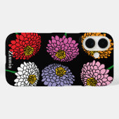 Leuk Zinnia bloem ontwerp gepersonaliseerd Case-Mate iPhone Case (Achterkant (horizontaal))