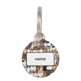 Leuk zo veel katten en Kittens collage Huisdierpenning