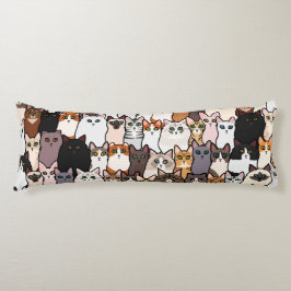 Leuk zo veel katten en Kittens collage Lichaamskussen