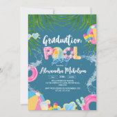 Leuk Zomer Afstuderen Pool Party Kaart (Voorkant)