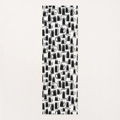 Leuk zwart kattenpatroon yogamat (Voorkant)