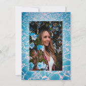 Leuk Zwembad Party Afstuderen Kaart (Achterkant)