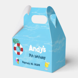 Leuk Zwembad Verjaardagsfeestje Favor Box Bedankdoosjes