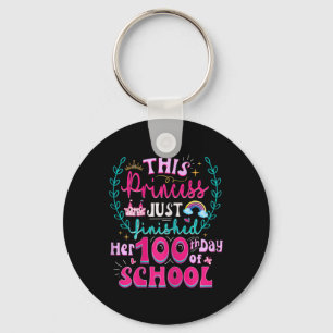 Leuke 100e dag van de school prinses Schattigee Ki Sleutelhanger