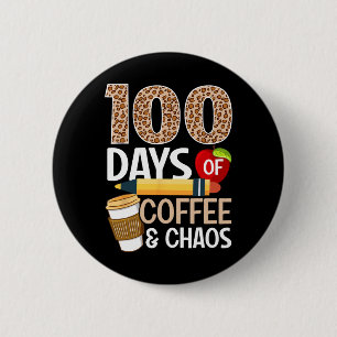 Leuke 100ste dag van de school leraar 100 dagen ko ronde button 5,7 cm