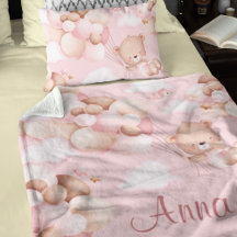 Leuke 1e verjaardag Teddy Bear Baby Birthday Pink
