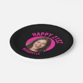 Leuke 21e verjaardag AANGEPASTE TEKST Foto Papieren Bordje (Gekanteld)