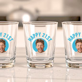 Leuke 21e verjaardag AANGEPASTE TEKST Foto Shot Glas