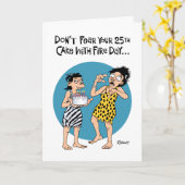 Leuke 25ste verjaardag Kaart (Gele Bloem)