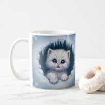Leuke 3D Kitten Mok Wrap - Koffiekopjes