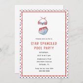 Leuke 4 juli Pool Party Aankondiging (Voorkant / Achterkant)