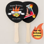 Leuke 50e verjaardag "Hot Tamale" gepersonaliseerd Handwaaier