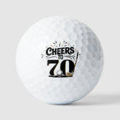 Leuke 70e verjaardag golfballen (Voorkant)