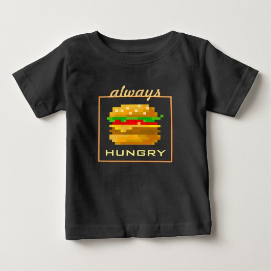 Leuke 8-bit hamburger kleurrijke fast food fun pix (Voorkant)