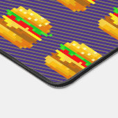 Leuke 8-bit hamburger kleurrijke fast food fun pix bureaumat (Hoek)