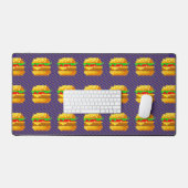 Leuke 8-bit hamburger kleurrijke fast food fun pix bureaumat (Keyboard & Muis)