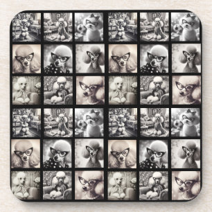 Leuke 9 foto collage afbeeldingen bier onderzetter