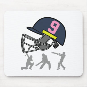 Leuke 9e verjaardag Cricket Speler Jongens Kindere Muismat