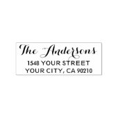 Leuke aangepaste adresstempel met kalligrafie lett rubberstempel (Afrduk)